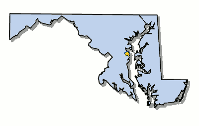 map of Maryland